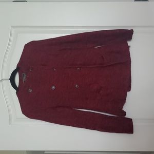 Lucky Brand Sz M dark red cardigan